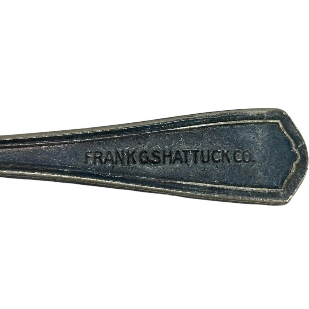 Schrafft's Restaurant Frank G Shattuck Co Spoon 6" Oneida Hotel Plate NY Vintage - Picture 3 of 6